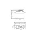 HS-82MG szervó fém 19g - 3,4kg - Hitec