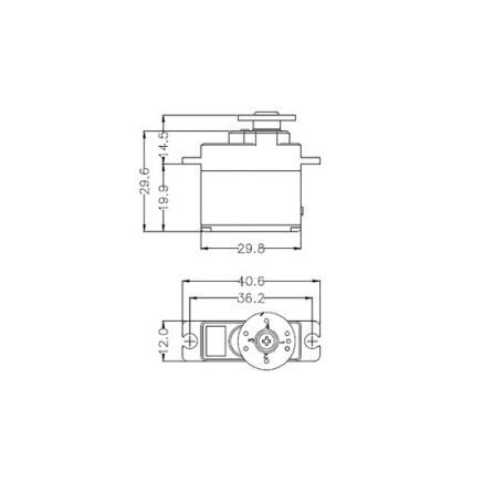 HS-82MG szervó fém 19g - 3,4kg - Hitec