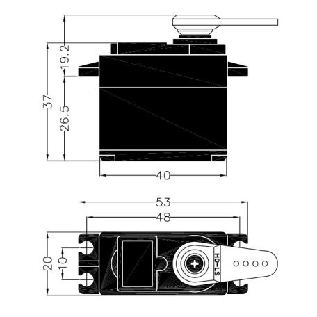 HS-7985MG Digital Servo Metal Gear 62g - 12,4kg - Hitec