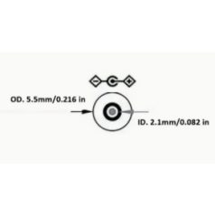   Töltőkábel 5,5 mm (Hitec adó) <-> Banándugó 100cm