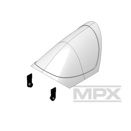 EasyStar I - Kabinenhaube Elapor weiß - Multiplex