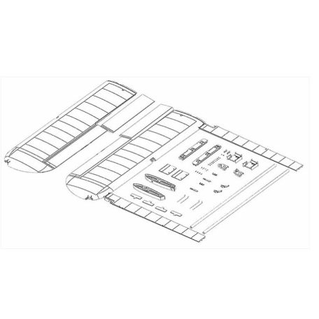 FunCub XL - szarny szett - Multiplex - csak hab anyag