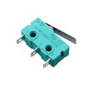Mikro switch KW4-3Z, 3-poles, 5A green
