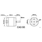 Roxxy brushless Outrunner Motor 4250/06 800 rpm/v 195g