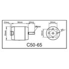 Brushless Outrunner Motor 5065 - 435 rpm/v 377g 1500W - Roxxy