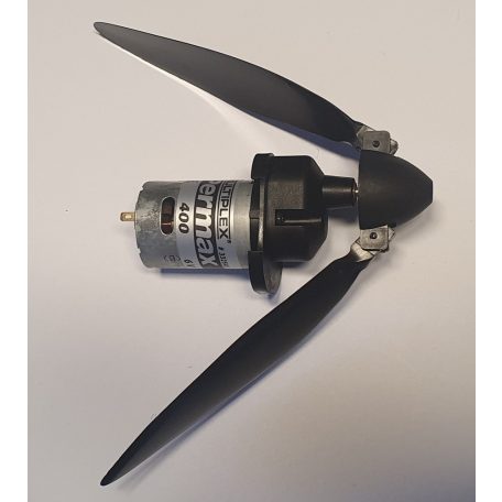 Brushed motor Permax 400 6,0V + gear + propeller set - Multiplex