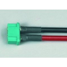 Csatlakozó kábel + csatl. anya M6 - zöld