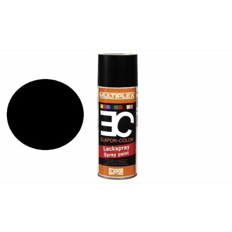 Elapor-color spray festék 400ml - fekete - Multiplex 