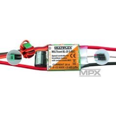   Controller MULTIcont BL-20 S-BEC, 20A, 2-4 Lipo, for brushless motors - Multiplex