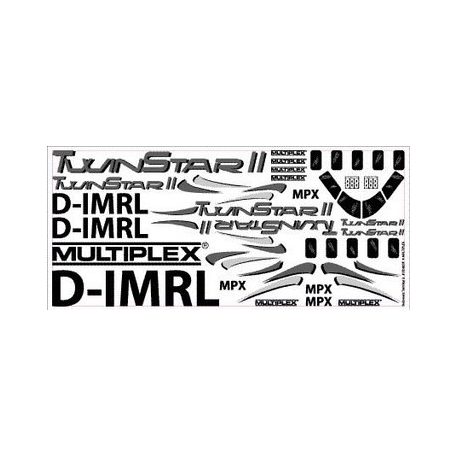 Twin Star 2 - Dekorbogen - selbstklebend - Multiplex