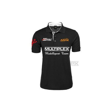 Polo shirt Multiplex black deluxe - NEW 2016 design L -> XL