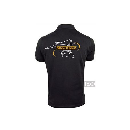 Polo shirt Multiplex black deluxe - NEW 2016 design L -> XL