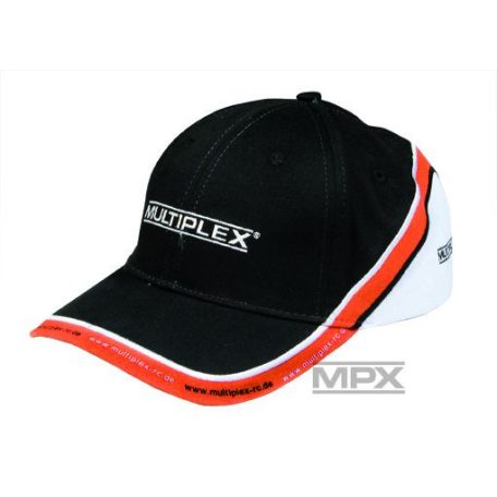 Baseballkappe - Multiplex schwarz, orange, weiss