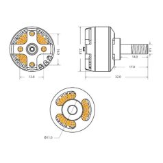 RO-POWER Torque 2315 Brushless Motor F5K 2450KV 20g - Robbe