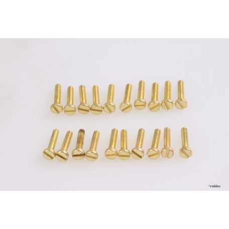 Csavar sárgaréz M2 x 10 mm - 10 db