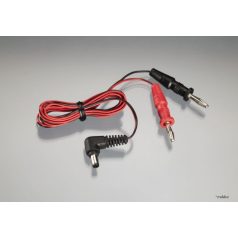   Töltőkábel - Futaba adó 5,5/1,7 mm (T8, T10, T12 FG, FX-20, FX 32) <-> Banándugó 60cm