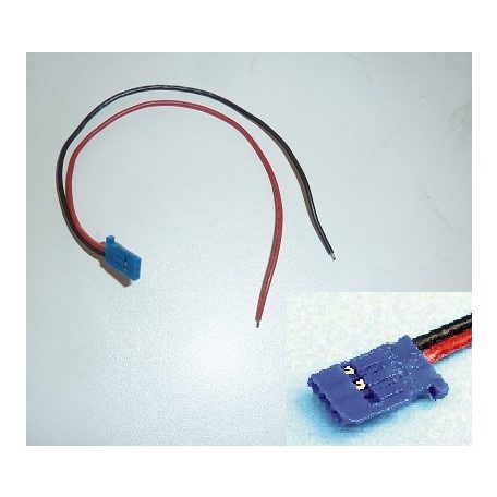 Accu cable 200mm 0,5mm² 6A Futaba 