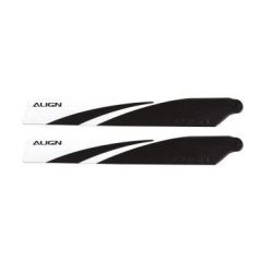 T-Rex 150 rotor blades 3D black + white - 1 pair