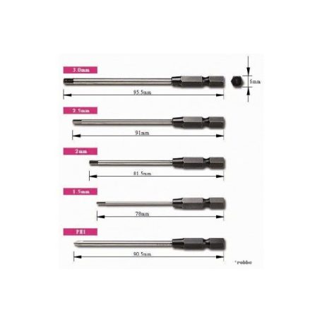 Screw driver set - 5 inserts - Align