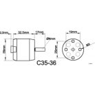 Brushless outrunner motor 3536/06 1250 rpm/v 109g Roxxy