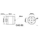 Brushless outrunner motor D42-50 - 720 rpm/v 195g Roxxy