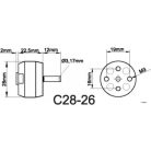 Brushless outrunner motor 2826/12 1450 rpm/v 45g Roxxy