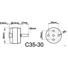 Brushless outrunner motor 3530/10 1330 rpm/v 78g Roxxy