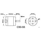 Brushless outrunner 5055 760 rpm/v 276g Roxxy