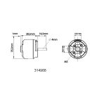 Brushless Outrunner Motor 3529 - 800 rpm/v 78g NAVY - Roxxy