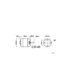 Brushless outrunner motor 3548 1150 rpm/v 150g Roxxy