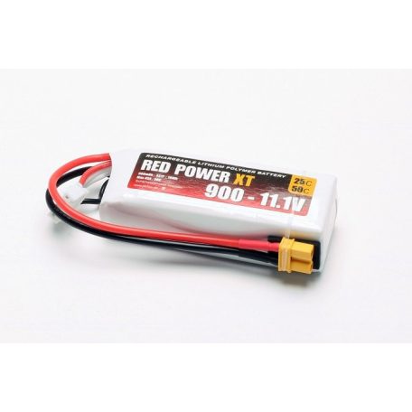 RED POWER 3s 900mAh 25C (50C) XT-60 - Pichler