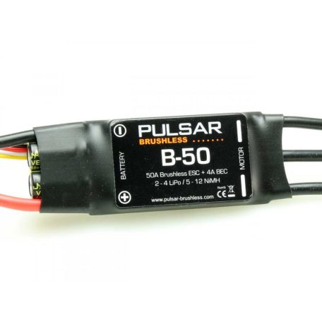 Brushless szabályzó B-50 50A 2-4s Lipo - Pulsar