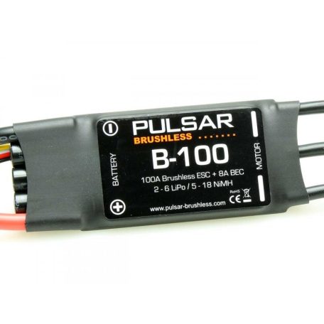 Brushless szabályzó B-100 100A 2-6s Lipo - Pulsar