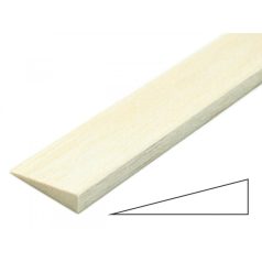 Balsa léc - kilépő 3 x 12 x 1000 mm