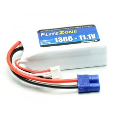 FliteZone 3s 1300mAh 25C (50C) Lipo - EC3