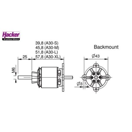 Hacker Motor A30-12 XL V4 BL outrunner