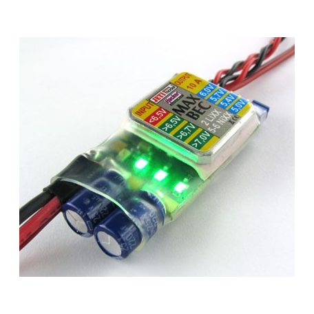 MAX BEC - 2s Lixx -> 5,0-7,0V max. 10A 28g - Jeti 