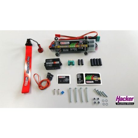 MAX BEC 2D PLUS EX 5,5-16V -> 5,0 - 6,0V max. 20A 90g - Jeti