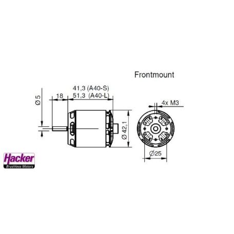 Hacker Motor A40-10L V4 14 pole BL outrunner