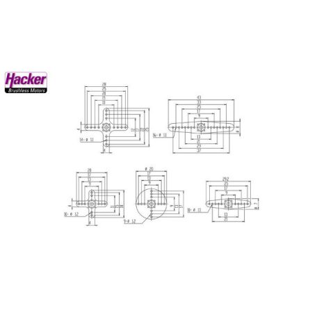 Servohebelsset SH-11M (für Metalgetriebeservos - Mini) - Savöx 