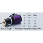 A20-6 XL 10-Pole EVO + 4,4:1 - Hacker Motor