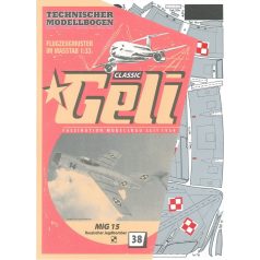 MIG 15  papír repülő Geli