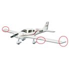 RC plane lights (6 LED) 3,4 - 7,2V