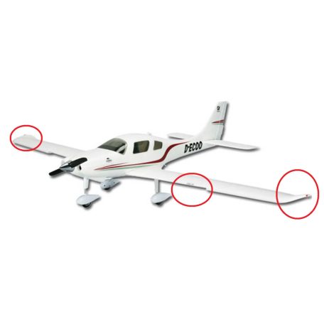 RC plane lights (6 LED) 3,4 - 7,2V