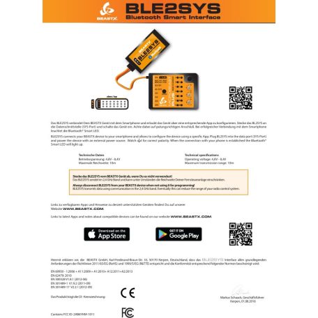 BeastX Bloototh Smart Interface BLE2SYS (BLE v5) 