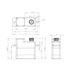 DS450 Digital Servo, Metal Gear, 3,1kg 9,5g - MKS