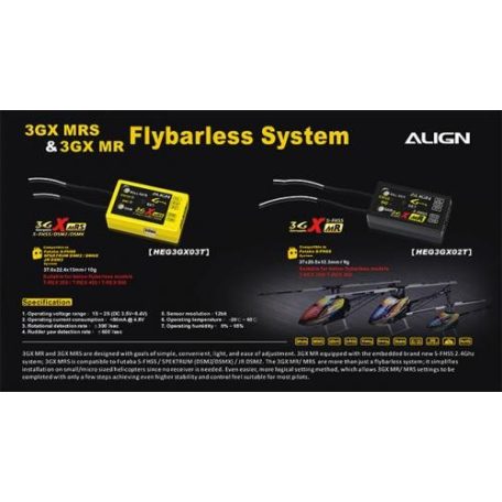 Align 3GX MRS flybarless rendszer