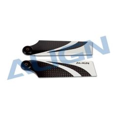 T-Rex 500 tail rotor blades carbon black-white 70 mm - 2x