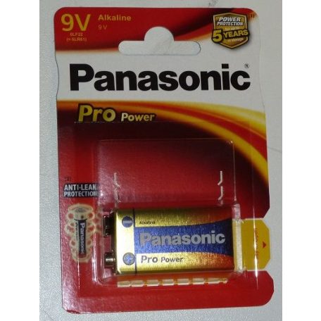 Battery Panasonic Pro Power 9 v Alcaline 1 pc