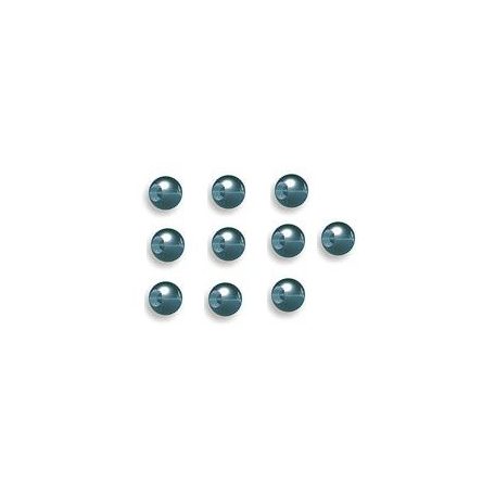 Nickel-plated brass ball with 2 mm hole - 10 pc
